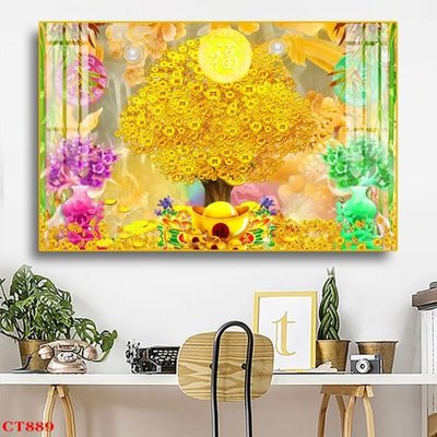 Tải file gốc File tranh cây tiền tài lộc CT889 (in tráng gương) 3DFile gốc File tranh cây tiền tài lộc CT889 (sẵn sàng in) chất lượng cao