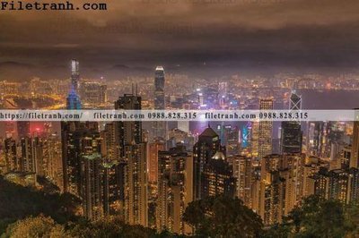 Ảnh gốc Canh dem thanh pho 114 (độ nét cao) in tráng gương