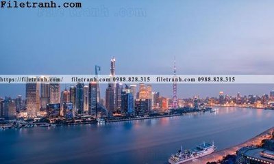 File tranh Canh dem thanh pho 143 (bản gốc) in lụa 5D