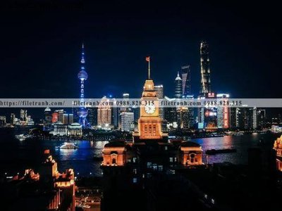 File gốc Canh dem thanh pho 178 (in lụa) họa tiết 3D