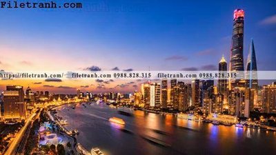 Tải file Canh dem thanh pho 193 (ảnh gốc) in tráng gương