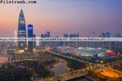 File gốc Canh dem thanh pho 213 (in tráng gương) hiện đại