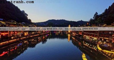 File ảnh Canh dem thanh pho 217 (gốc) in decal dán tường