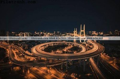 File tranh trang trí Canh dem thanh pho 222 (tải file gốc)