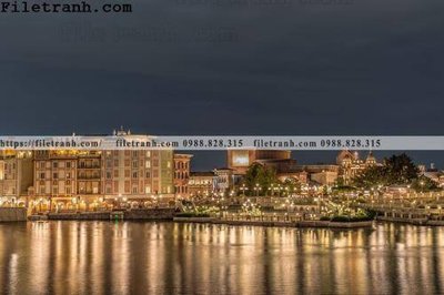 File gốc Canh dem thanh pho 291 (in mica) làm bảng hiệu