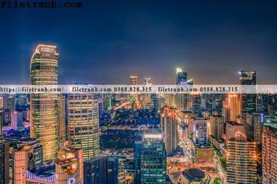 File gốc Canh dem thanh pho 364 (bản quyền) cho in ấn