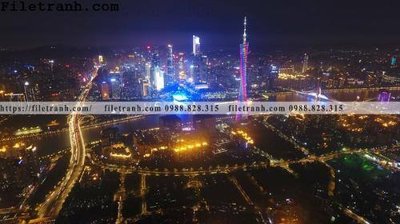 Download file gốc Canh dem thanh pho 394 (in mica) 3D