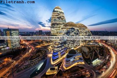 File gốc in mica Canh dem thanh pho 420 chất lượng