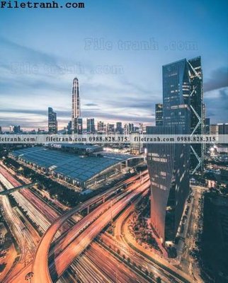 File PSD Canh dem thanh pho 454 (chất lượng in ấn)