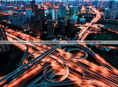 Tải file Canh dem thanh pho 488 (gốc) làm tranh trang trí