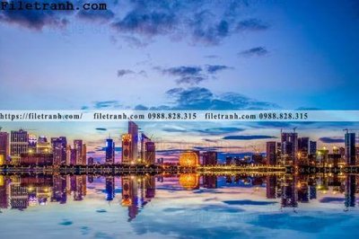 Ảnh gốc Canh dem thanh pho 521 (độ nét cao) in tráng gương