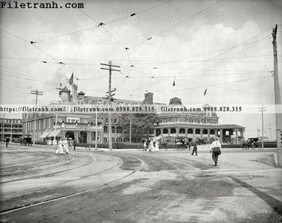 File gốc Coleman House_ 1906 (in lụa) hoa văn cổ điển