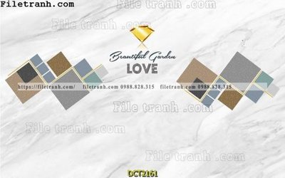 File tranh File vân đá cẩm thạch DCT2161 (bản gốc) in lụa 3D