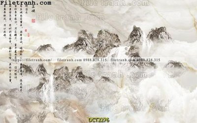 File tranh File vân đá cẩm thạch DCT2276 (bản gốc) in canvas