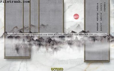 File tranh File vân đá cẩm thạch DCT2353 (bản gốc) in lụa 5D