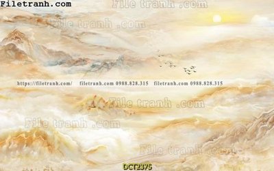 File gốc File vân đá cẩm thạch DCT2375 (in lụa) tranh thuận buồm