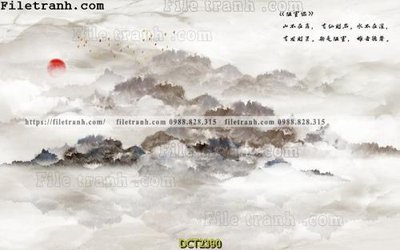 File in trần File vân đá cẩm thạch DCT2390 (bản gốc) mây trời