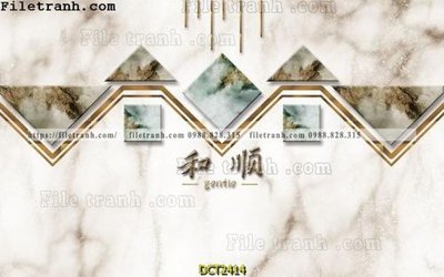 File in trần File vân đá cẩm thạch DCT2414 (file gốc) phong thủy