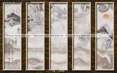 File in lụa File vân đá cẩm thạch DCT2448 (phong cảnh) File vân đá cẩm thạch DCT2448