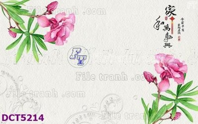 Tải file File gốc in tranh tổng hợp DCT5214 (PSD) cho in tranh kính
