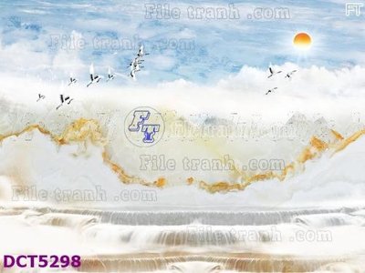File gốc File gốc in tranh tổng hợp DCT5298 (in lụa) trang trí tường