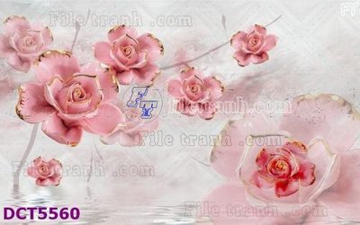Ảnh gốc file in lụa File gốc in tranh tổng hợp DCT5560 chi tiết
