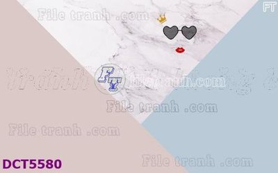 File gốc File gốc in tranh tổng hợp DCT5580 (in lụa) họa tiết 3D