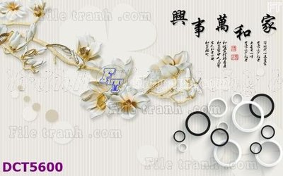 File in mica File gốc in tranh tổng hợp DCT5600 (bản gốc) làm vách ngăn