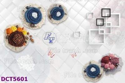 Tải file File gốc in tranh tổng hợp DCT5601 (gốc) chủ đề hoa sen