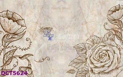 File tranh gốc File gốc in tranh tổng hợp DCT5624 chủ đề hiện đại