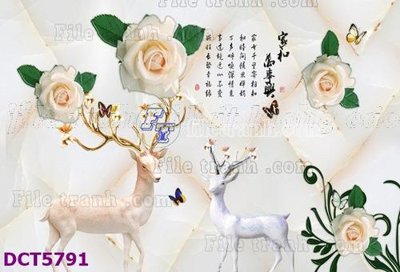 File gốc File gốc in tranh tổng hợp DCT5791 (cho in 3D) độc đáo