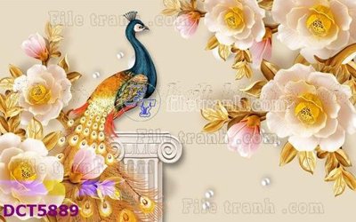Tải file File gốc in tranh tổng hợp DCT5889 (gốc) chủ đề hoa sen