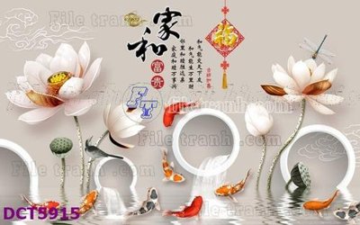 File gốc File gốc in tranh tổng hợp DCT5915 (ảnh chi tiết) để in trần