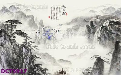 File PSD File gốc in tranh tổng hợp DCT5917 (bản gốc) độ phân giải cao