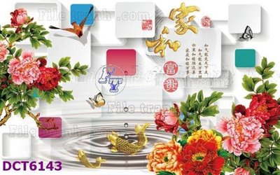 Tải file File gốc in tranh tổng hợp DCT6143 (gốc) làm tranh treo tường