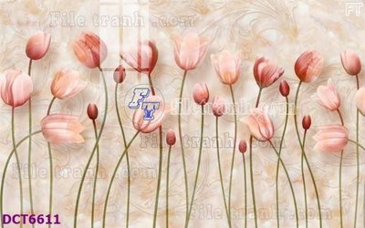 Tải file File gốc in nền tường vân đá cẩm thạch DCT6611 (gốc) chủ đề hoa sen