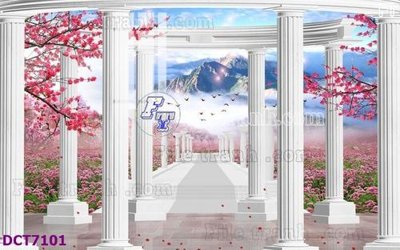 File tranh File gốc in nền tường vân đá cẩm thạch DCT7101 (gốc) in film