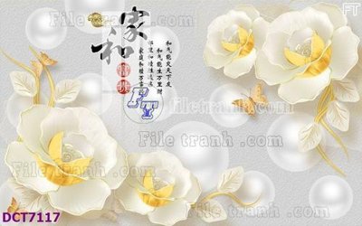 File tranh File gốc in nền tường vân đá cẩm thạch DCT7117 (gốc) in trên kính