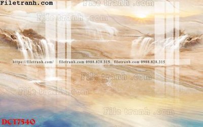 Chi tiết file tranh tráng gương File in vân đá cẩm thạch DCT7540 (ảnh gốc)