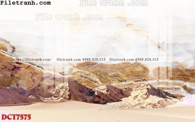 File tranh File in vân đá cẩm thạch DCT7575 (bản gốc) trang trí văn phòng