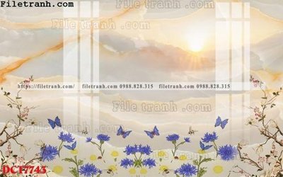 File tranh File in vân đá cẩm thạch DCT7743 (bản gốc) trang trí văn phòng