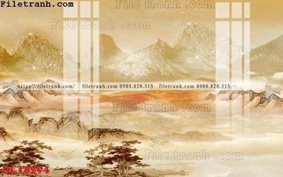 File tranh File in vân đá cẩm thạch DCT8294 (gốc) in trên kính