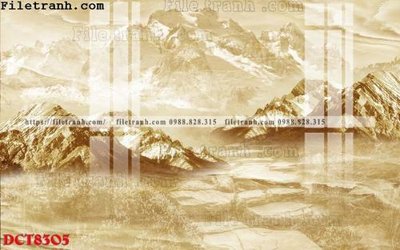 File tranh gốc in trần nhà File in vân đá cẩm thạch DCT8305 3D