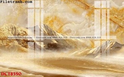 File tranh File in vân đá cẩm thạch DCT8350 (ảnh gốc) in trần 3D