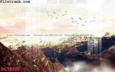 File in trần File in vân đá cẩm thạch DCT8395 (bản gốc) bầu trời