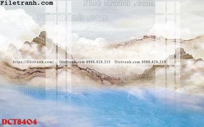 File tranh File in vân đá cẩm thạch DCT8404 (gốc) chủ đề thành phố