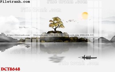 File tranh File in vân đá cẩm thạch DCT8648 (bản gốc) trang trí văn phòng