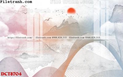File tranh File in vân đá cẩm thạch DCT8704 (bản gốc) in lụa 3D