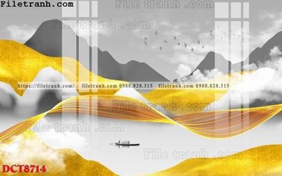 File gốc File in vân đá cẩm thạch DCT8714 (in lụa) tranh phong thủy