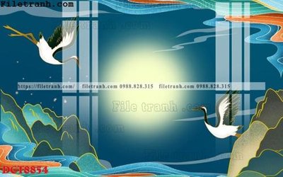File tranh File in vân đá cẩm thạch DCT8854 (gốc) in trên kính